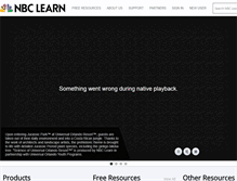 Tablet Screenshot of nbclearn.com